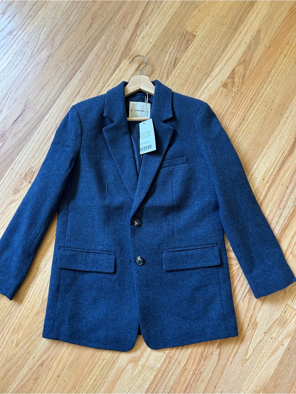 Everlane Navy Blue Wool Blazer